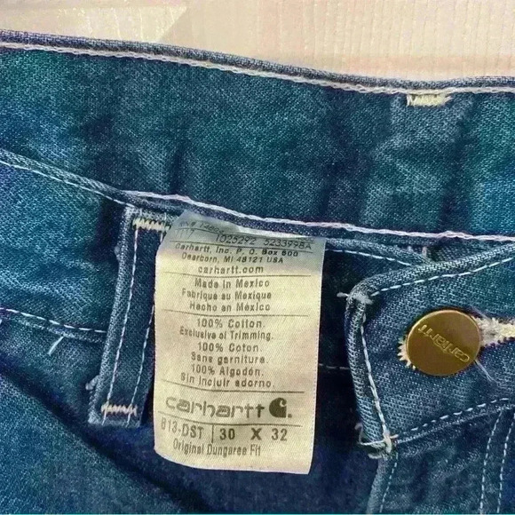 Carhartt Super High Rise Original Dungaree Fit B13-DST 30 x 32 - Picture 7 of 11